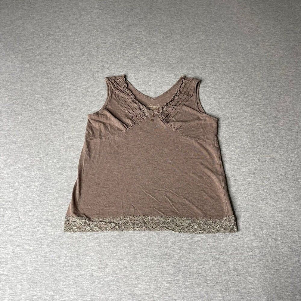 Giordano Ltd. Est. 1981 Y2K Vintage Lace Trim Cami Tank Top - Picture 3 of 8
